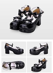 cnstone] ロリータ 靴 12.5cmヒール 厚底 パンプス ゴシック ゴスロリ